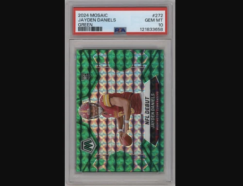 2024 Mosaic Jayden Daniels #272 Green Mosaic PSA 10