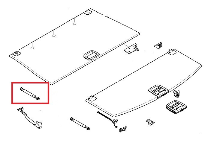 Fits KROSNO KR31758 Gas Spring, tray (boot/cargo bay) KR31758 Gas spring trunk