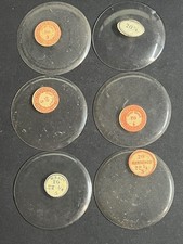 LOT OF 6 GLASS POCKET WATCH CRYSTALS SIZE 20 REPLACEMENT PARTS