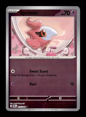 #ad #ad Spritzee Reverse Holo Common ME03: Perfect Order 035 088 NM $1.29