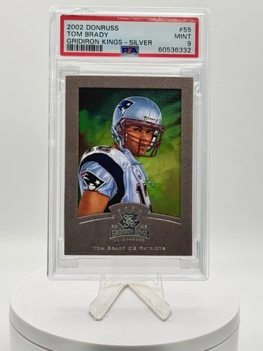 2002 Donruss Gridiron Kings - Tom Brady #55 Silver /400 PSA 9 MINT Super Bowl
