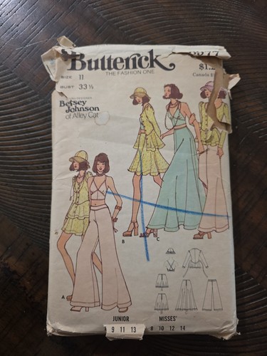 Vintage 1970s Betsy Johnson Butterick Clothing Catalog Pattern Set