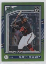 2024 Donruss Optic Rated Prospects Lime Green Prizm 35/149 Gabriel Gonzalez 16kt