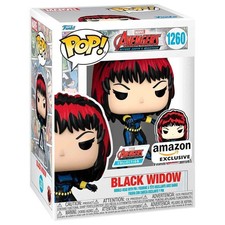 Marvel Avengers 60th Anniversary Comic Black Widow with Pin Exclusive POP Figure