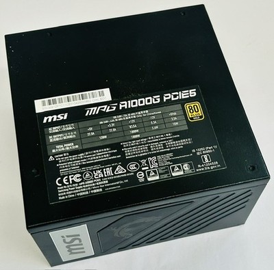 MSI MPG A1000G PCIE5 1000W Vollmodular 80 PLUS Gold Netzteil - Defekt