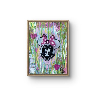 MER  ORIGINAL GRAFFITI  STREET POP NEO EXPRESSIONIST  MINNIE PAPER ART 11X14