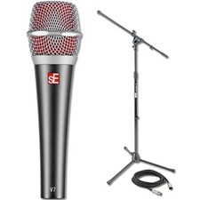 sE Electronics V7 Dynamic Handheld Microphone with Stand and XLR Cable