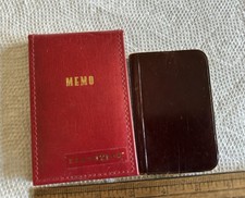 2 Leather Pocket Size Books Stuart Hall Executive Memo 1600 & Older Graph Paper