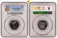 2023 10 Cent Coin - PCGS MS67 Uncirculated - Queen Elizabeth II