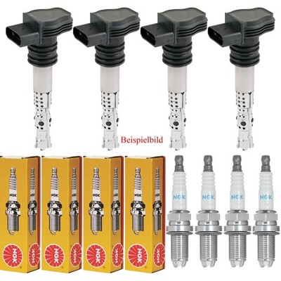 4x STELLOX Zündspule+NGK Zündkerze für Toyota Yaris NLP13_ NSP13_ NCP13_