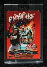 2025 Wild Card Holiday Hits Ho! Red Rainbow Foil 1/1 Chase Meidroth Rookie RC
