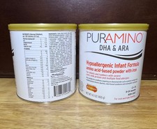  2 TWO PACK - PURAMINO DHA  ARA Infant Formula - 14.1oz - EXP 08/2027