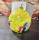 Blown Glass Art Studio 5” Oil Lamp Made In Poland Fun  Swirled Bright Colors — photo 1