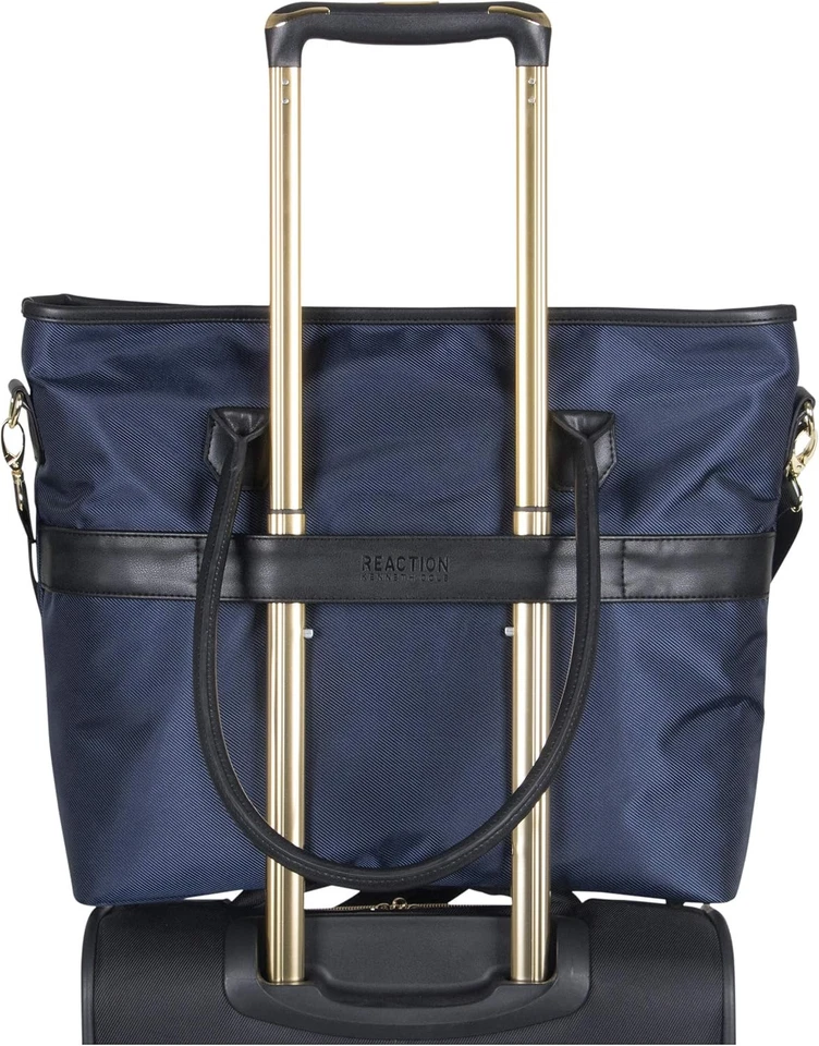 Kenneth Cole REACTION Chelsea Quilted Chevron 15" Laptop & Tablet Navy  - Image 3 of 4