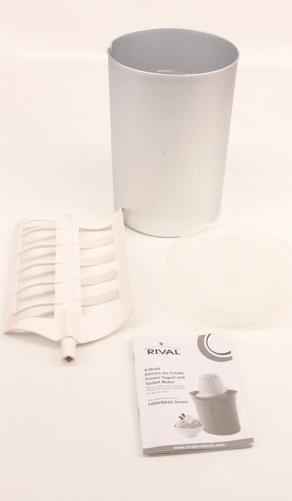 Rival Electric Ice Cream Maker FRRVBK04 4 Quart Replacement Parts Cannister More