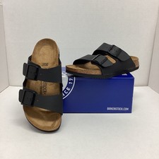 Birkenstock Arizona PROF Birko-Flor Unisex Sandals Narrow Fit in Black, EU 38 3