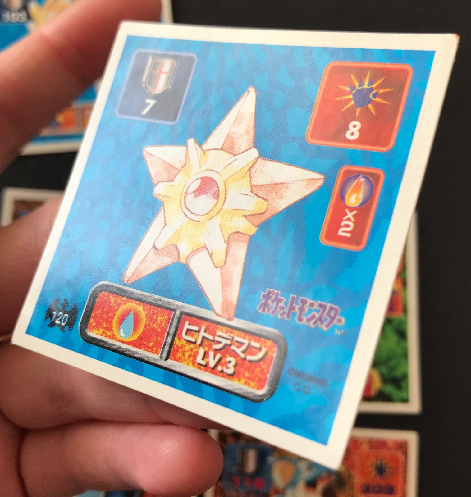 Pokemon Rhydon Sticker 6 X Amada Pokemon Stickers Japan Nidoqueen Victreebel Rhydon Staryu ...