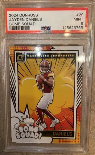 🔥 2024 Donruss Bomb Squad Jayden Daniels #29 PSA 9!!🔥🏈🏈