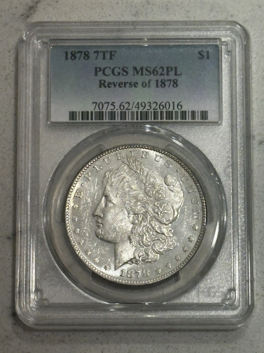 25+ MS 62 Graded 1878 Year Morgan US Dollars (1878-1921) for sale