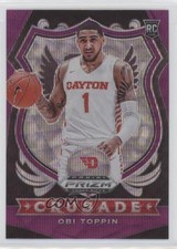 2020-21 Panini Prizm Draft Picks Crusade Purple Wave Prizm Obi Toppin #87 n1u