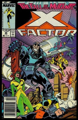 X-Factor (1986 series) #25 Newsstand F/VF Condition 1st Print (Marvel, Feb 1988)