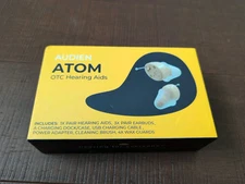 NEW Audien ATOM OTC Hearing Aids Amplifier Rechargeable