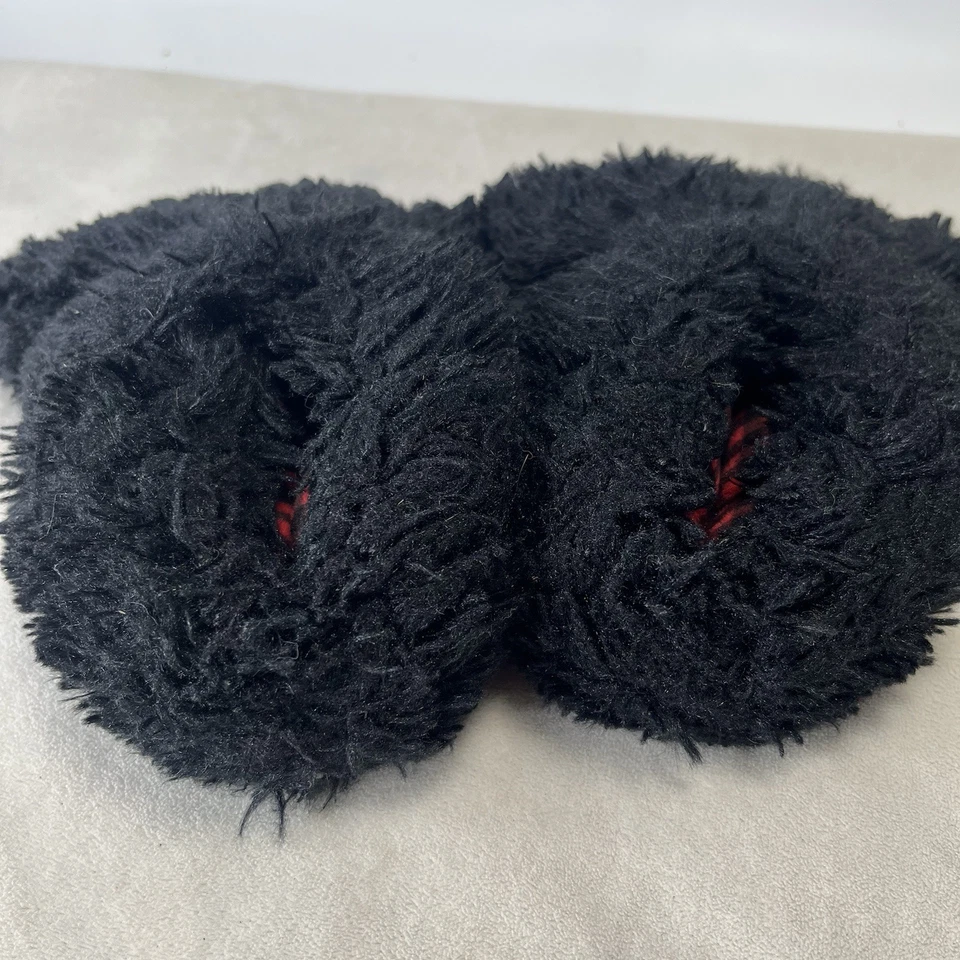 Zapatillas Wishpets pequeñas jóvenes con pata de oso negro Foto 3 de 4