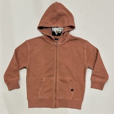 Boys' Zip-Up Hooded Sweatshirt - art class Orange XS 4/5 