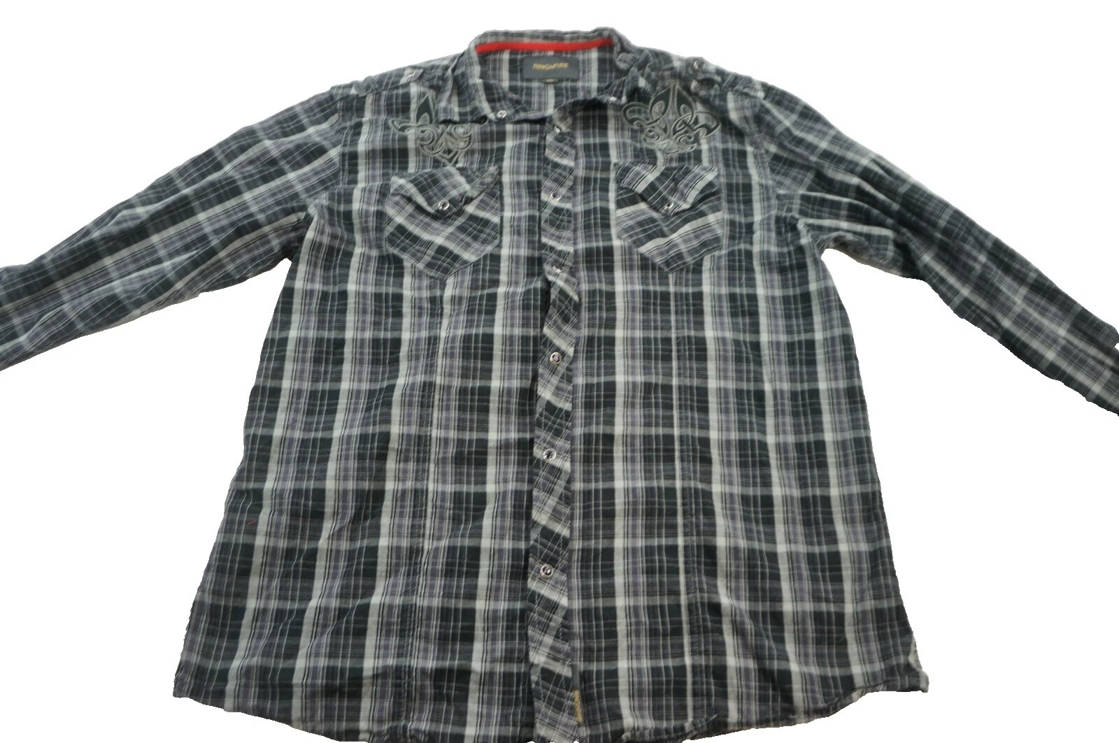 Ring of Fire Regular Fit Striped Casual Button-Down Shirts for Men