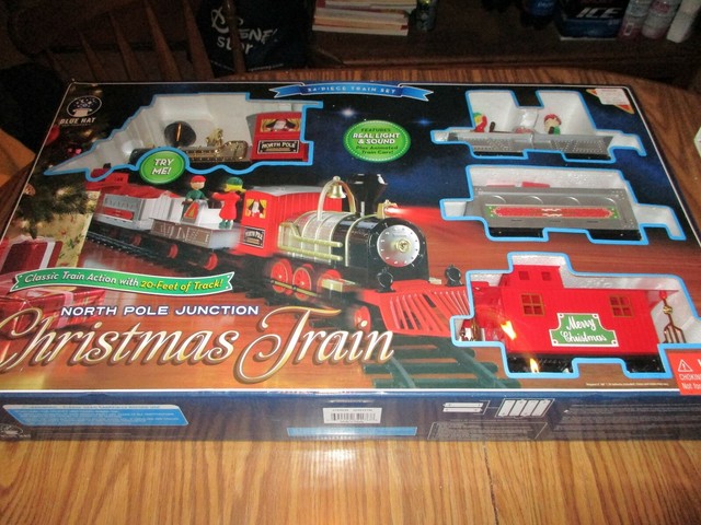 blue hat train set