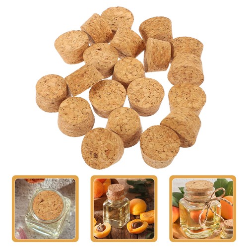 OLYCRAFT Lot De 4 Bouchons Coniques En Liège Naturel 85-100 Mm - Bouchon Bouteille Vin, Parfum, Conserve - Diamètre 8,5-10 Cm