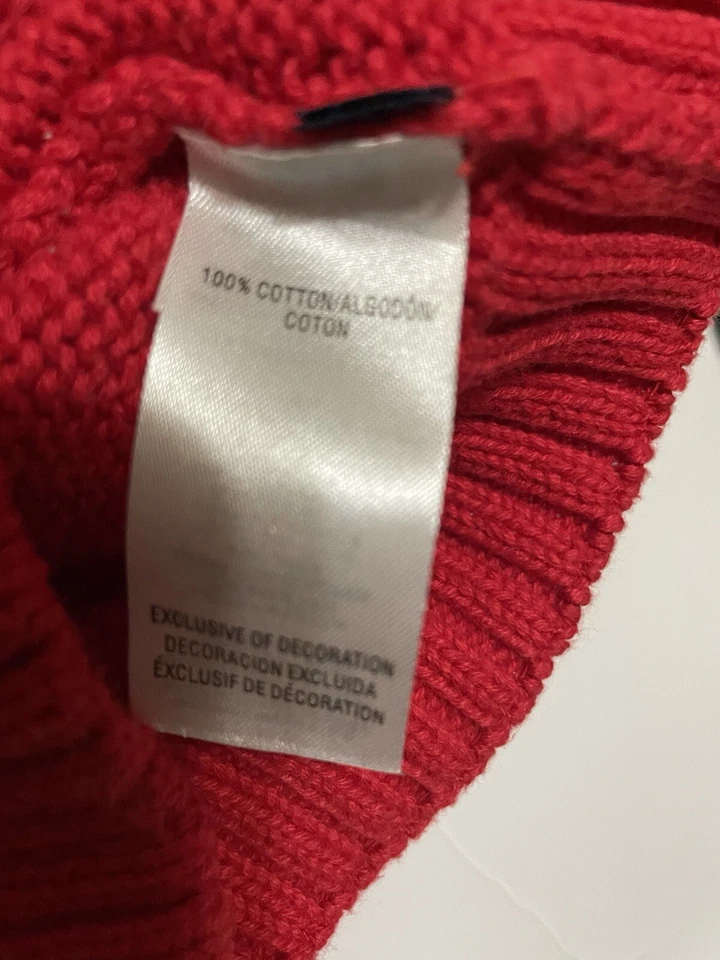 kitestrings baby boy 12 mth pullover sweater vest red v neck cable knit holiday - Image 4 of 4