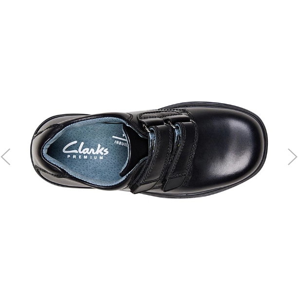clarks black school shoes