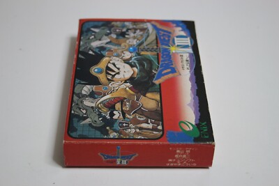 Jeu Famicom Dragon Quest III - Boîte, Manuel Et Lettre Inclus - Édition Japonaise 1988 - Très Bon état