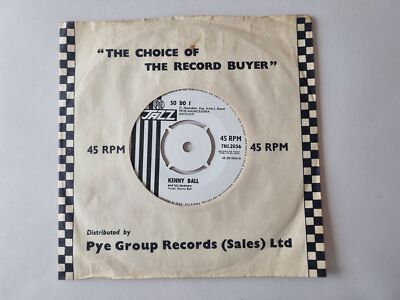Kenny Ball - So do I/ Cornet Chop Suey 7'' Vinyl UK