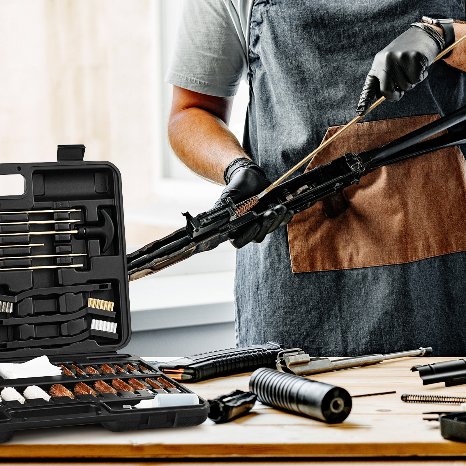 Universal Gun Cleaning Kit Hunting Shot Gun Cleaning Kit for All Guns W