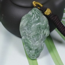 Certified 100 Natural Grade A Jade Jadeite FINE Pendant Dragon 1718