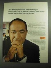 1968 IBM Computers Ad - Physicist Has Been Working