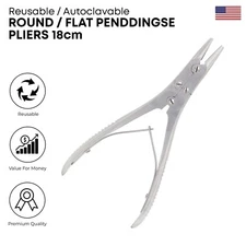 Round Flat Nose bending Pliers 18 cm Stainless Steel Surgical instruments