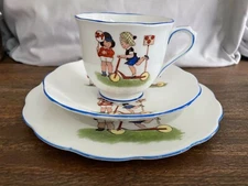 Royal Albert Trio Mabel Lucie Attwell Tea Cup, Saucer & Dessert Plate