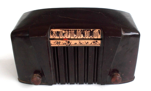 Vintage Majestic Model 51 Brown Bakelite Tube Radio