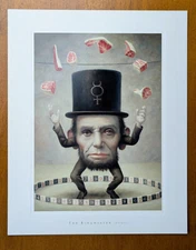MARK RYDEN The Ringmaster Lincoln Detail Lithograph Art Print Frame it! MINT