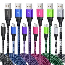 Besgoods USB Type C Charger Cable 6-Pack 10ft USB C Cable Fast Charging Braid...