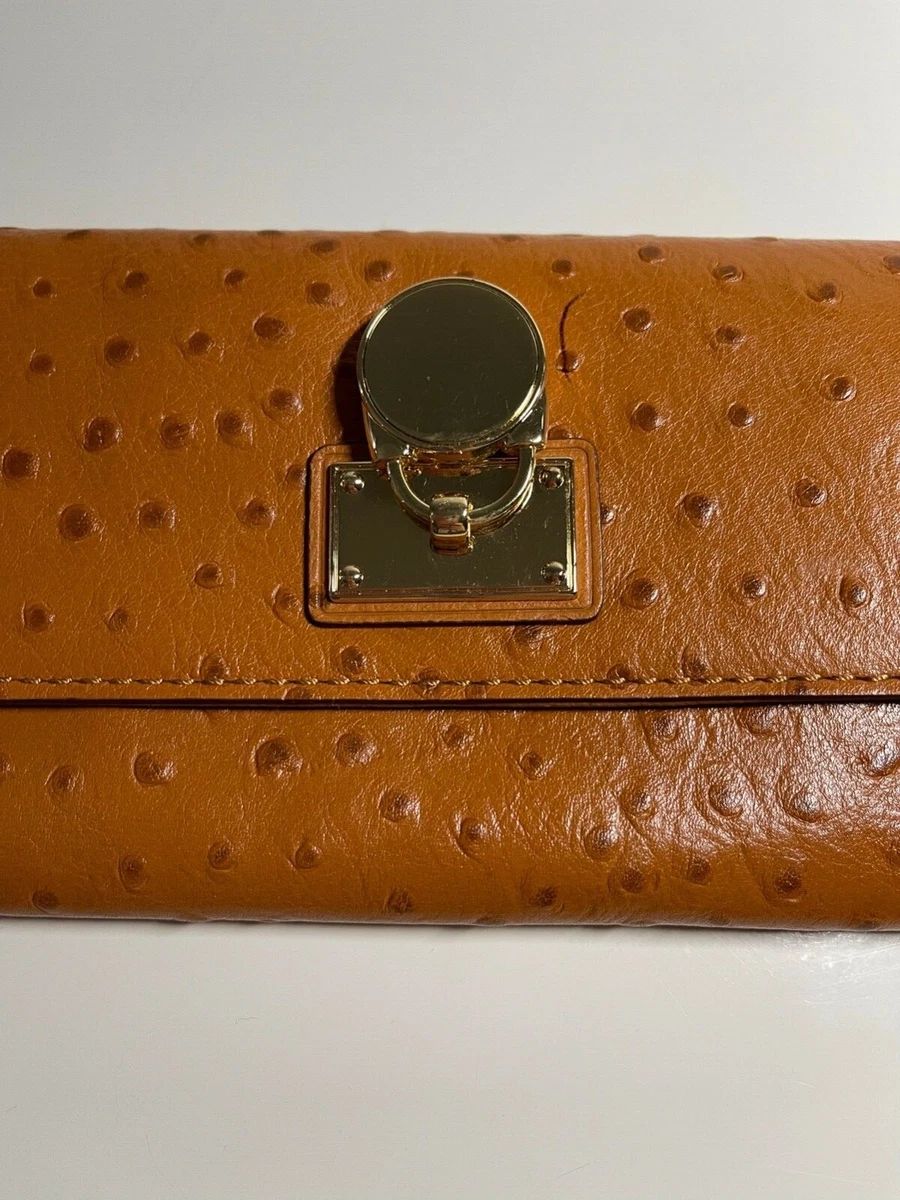 Michael kors hamilton 2025 wallet orange