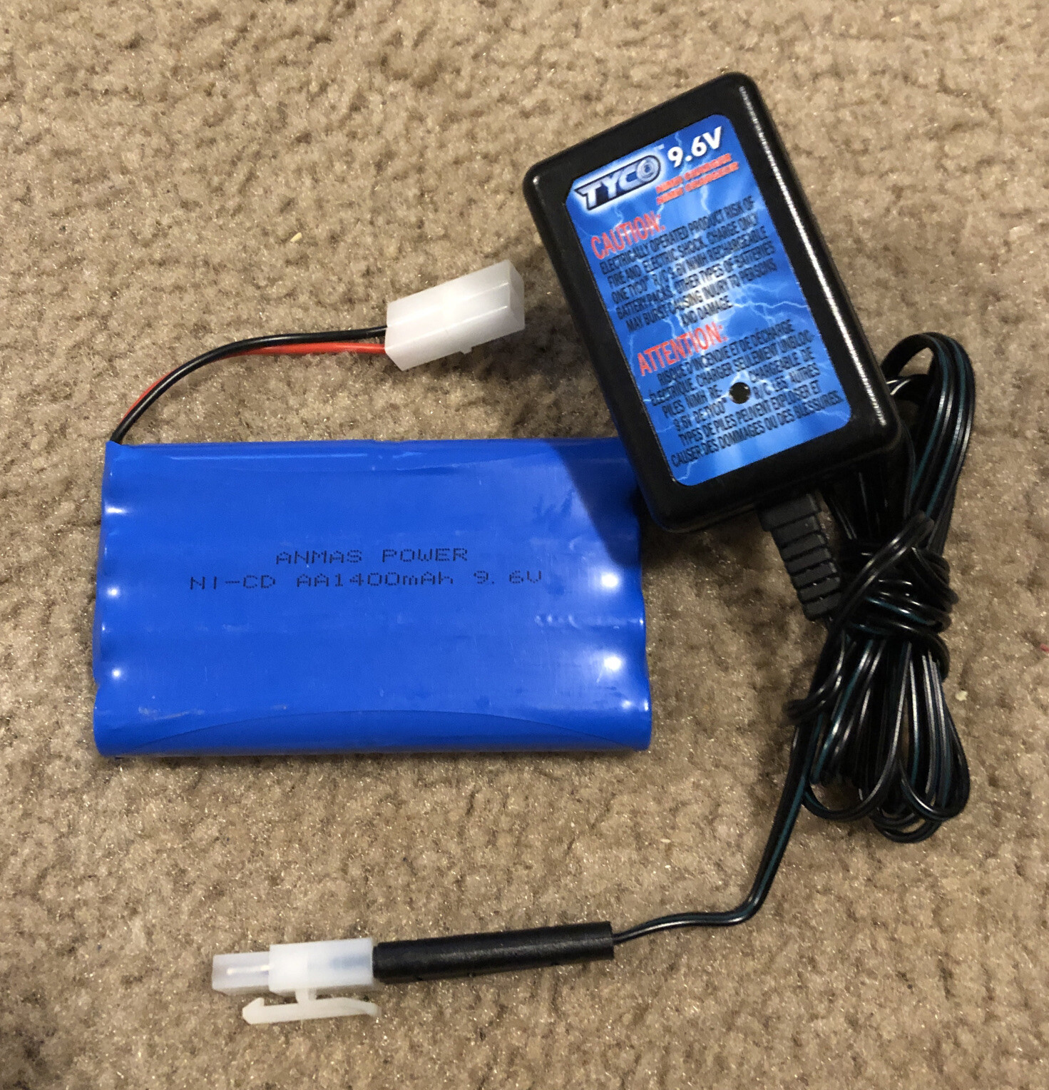 tonka rechargeable battery 9.6 volt 800mah