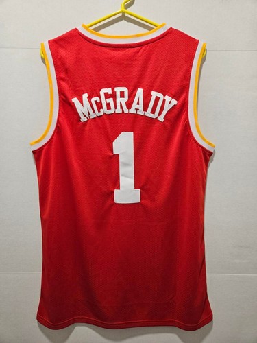 NEW CUSTOM TRACY MCGRADY #1 HOUSTON STITCHED BASKETBALL JERSEY MENS SIZE MEDIUM