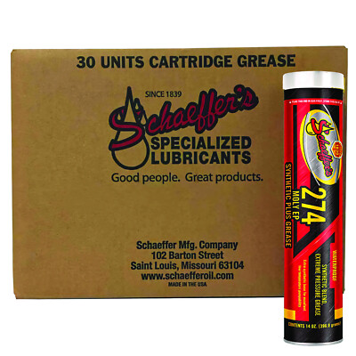 Schaeffer 274 Moly EP Synthetic Plus Waterproof Grease - 14oz (30pc) (02740-029)
