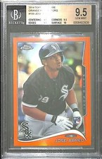 2014 Topps Chrome Orange Refractor Rookie #199 Jose Abreu BGS 9.5