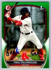 FREILI ENCARNACION RC SIGNED IP 2023 1ST BOWMAN PROSPECTS BP-117 SP AUTO /99