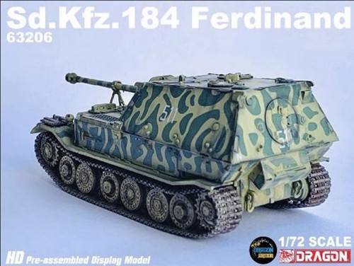 1/72 Sd.kfz.184 German Ferdinand Anti-tank Destroyer Kursk 1943 Tank Model - Picture 6 of 6